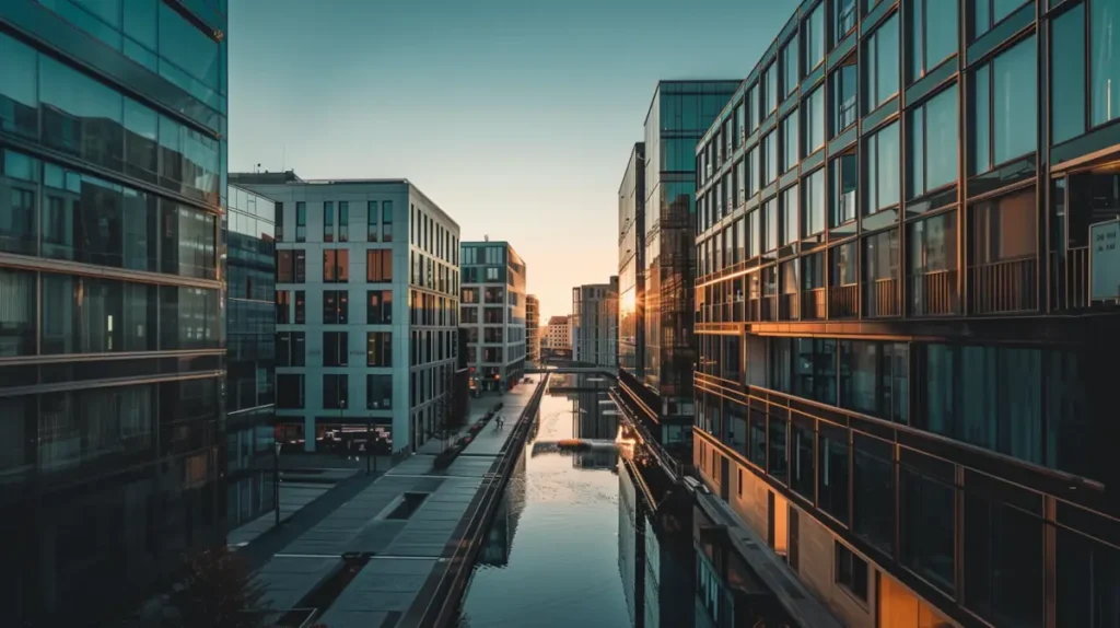 schöne aussicht der modernen stadt für haartransplantationen